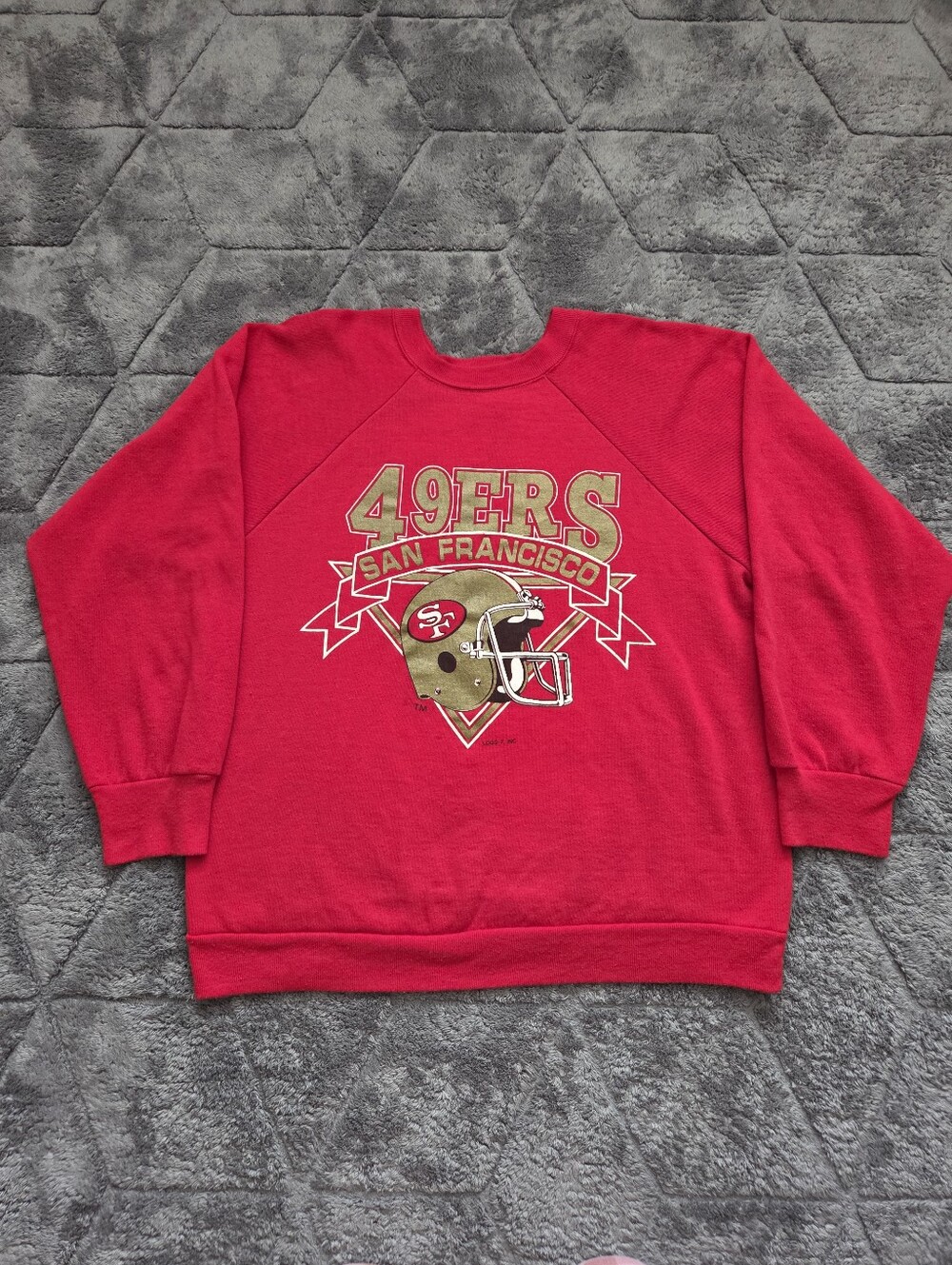 Vintage 90s San Francisco 49ers NFL Football Crewneck Sweatshirt Size Large